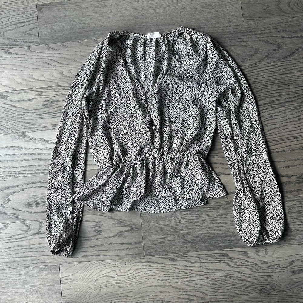 Sienna Sky Black and White Blouse